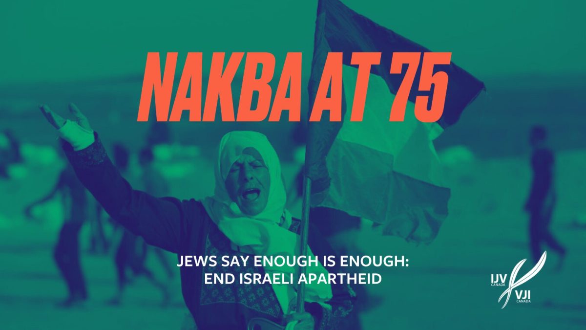 Nakba at 75 – Jews Say Enough is Enough! End Israeli Apartheid