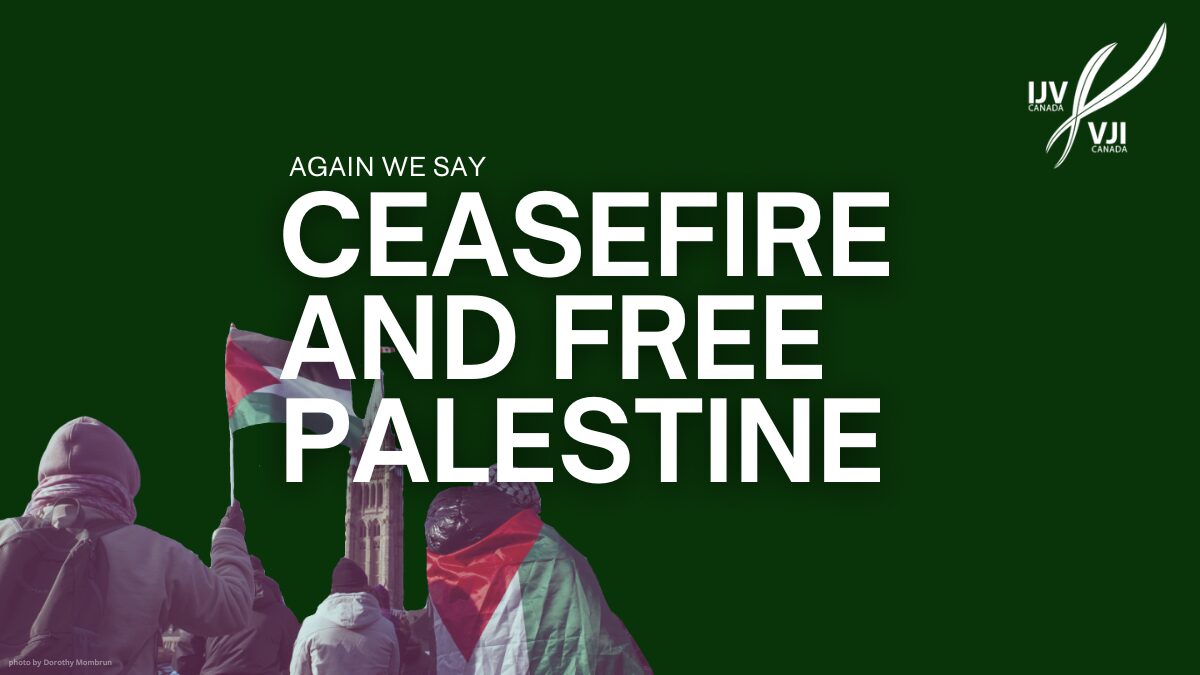  Again we say, ceasefire and free Palestine