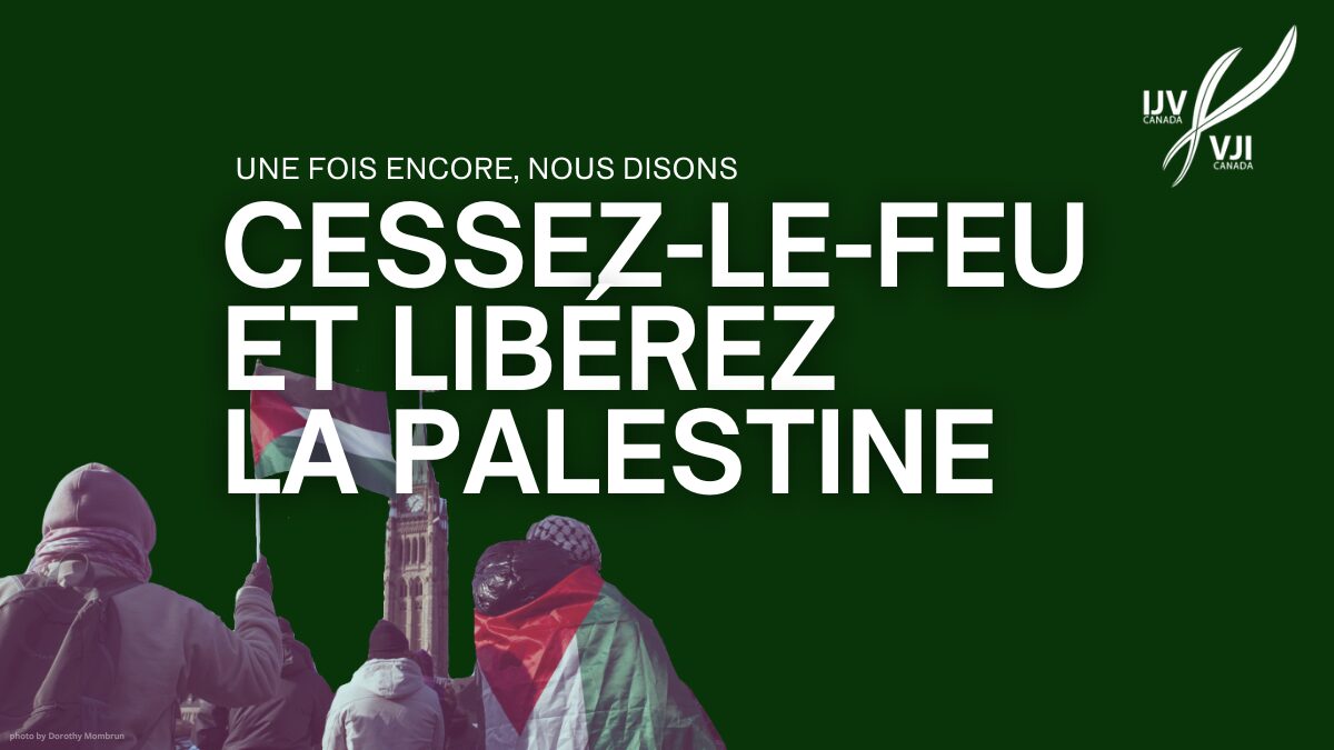 Une fois encore, nous disons : cessez-le-feu et libérez la Palestine