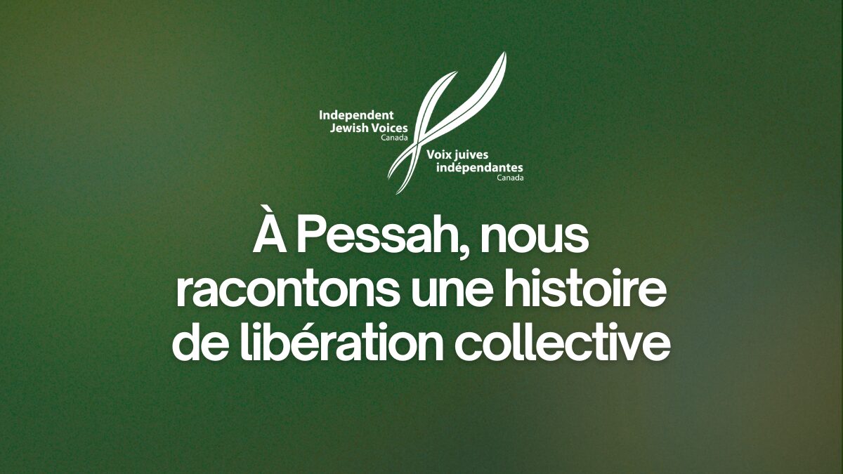À Pessah, nous racontons une histoire de libération collective